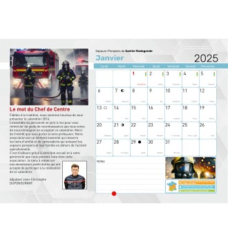 Calendrier en ligne 16 pages modèle 10